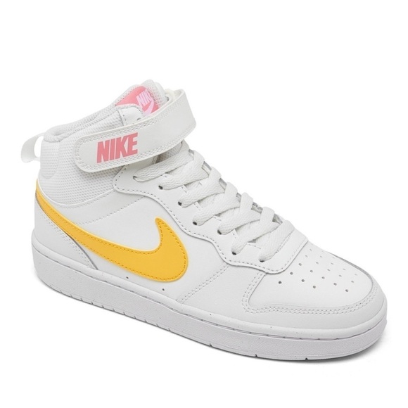 Nike Court Borough Mid 2 Casual Sneakers Summit White Kids unisex Sz 13C - Picture 13 of 13